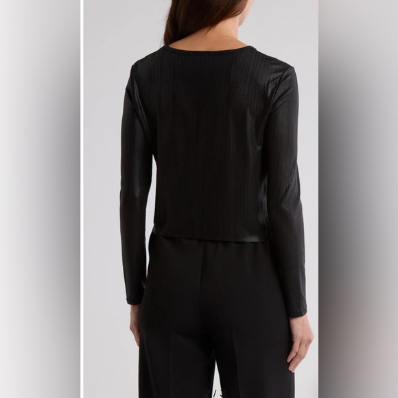 Robert Rodriguez Twist Front Black Top Size‎ M NWT Designer Evening - Picture 3 of 3